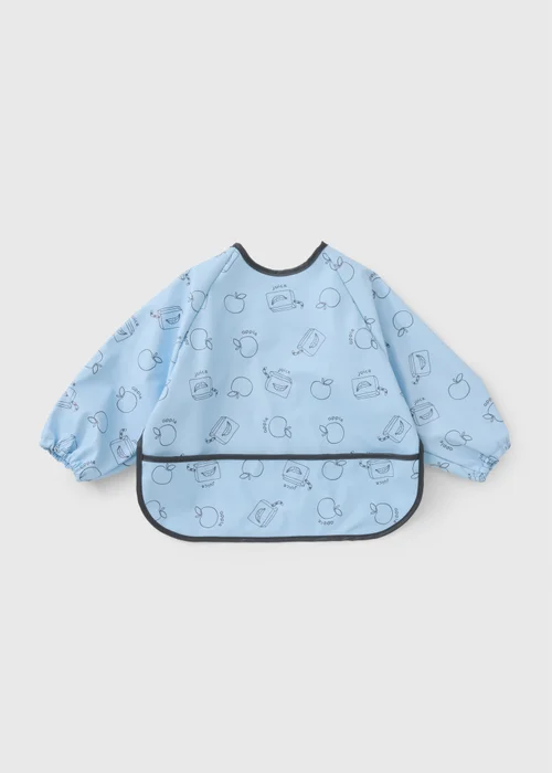 Baby Blue Snack Time Coverall Bib - One Size Image 1