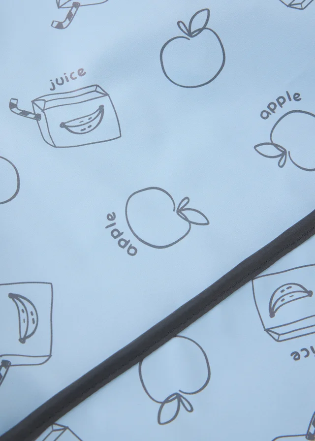 Baby Blue Snack Time Coverall Bib