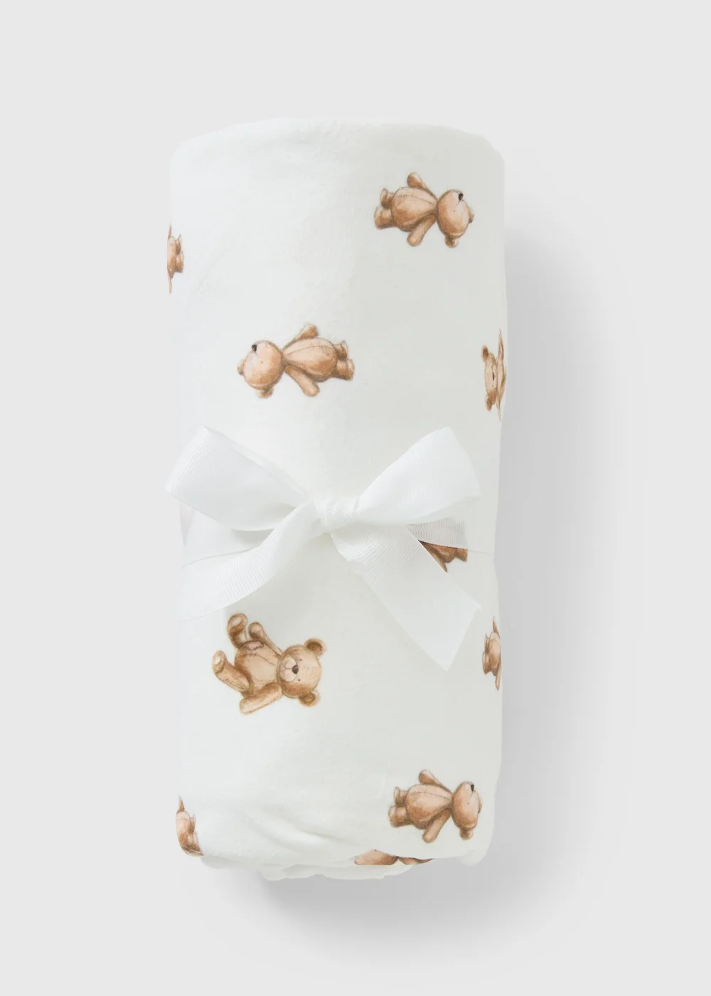 Baby Cream Bear Print Shawl - One Size Image 1