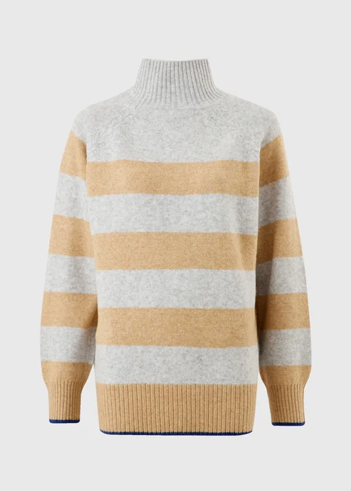 Striped High Neck Jumper - XS Image 5