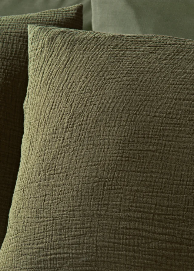 Green Muslin Duvet Set