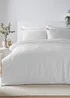 Monochrome Piped Textured Duvet Set - Double Image 1