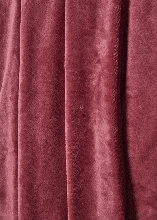 Plum Large Fleece Throw