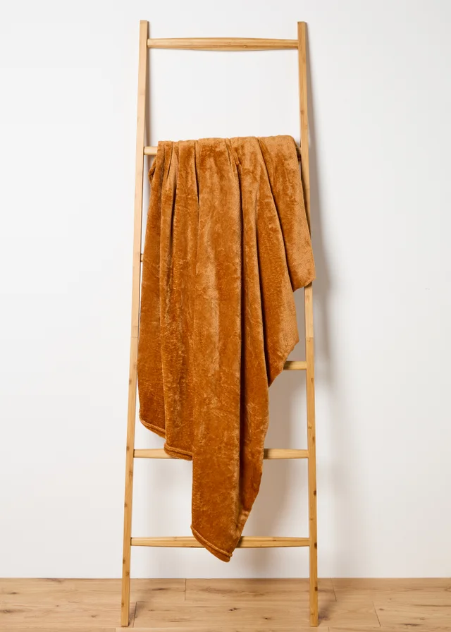 Toffee Fleece Throw