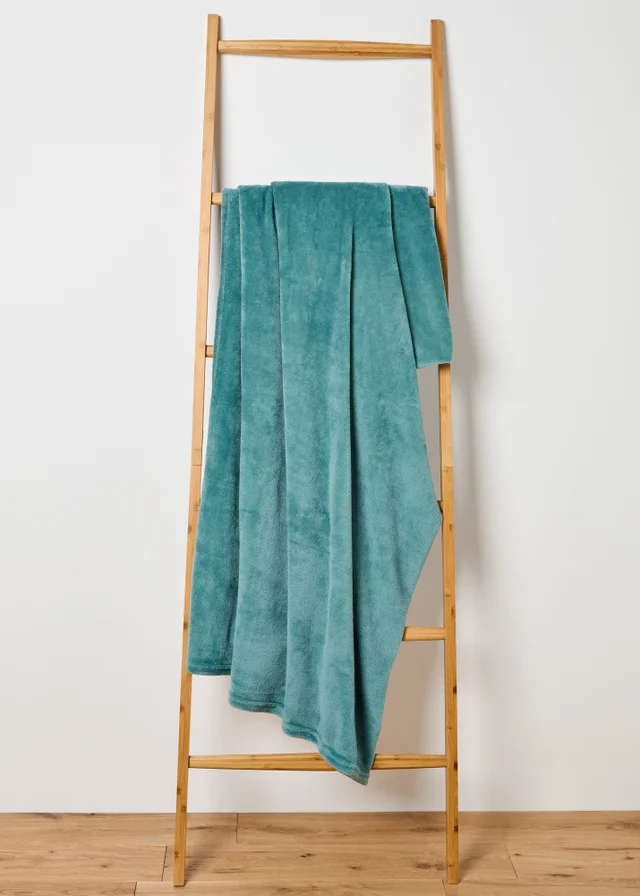 Mineral Blue Large Fleece Throw