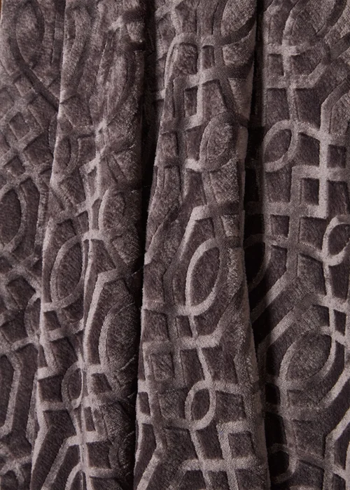 Charcoal Embossed Fleece Throw Image 2