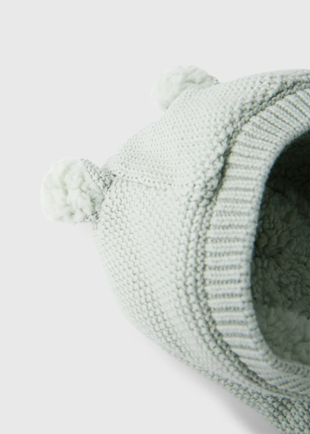 Baby Sage Borg Lined Cardigan (0-23mths) - Up to 1 Month Image 2