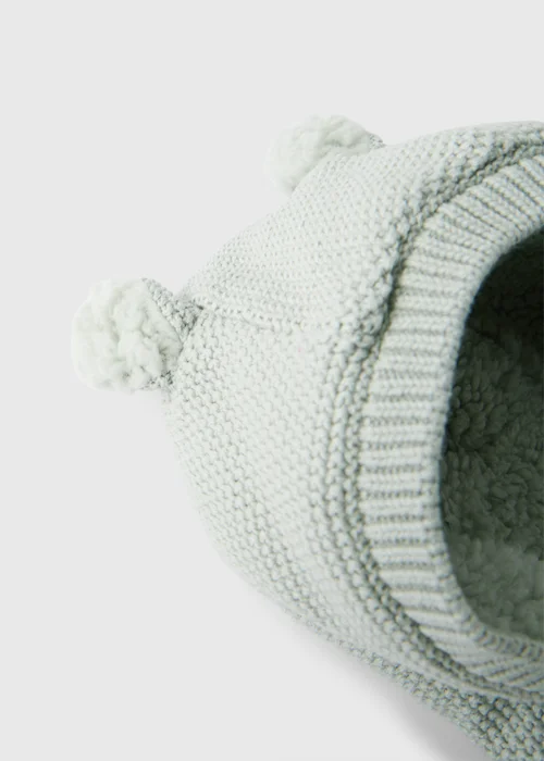 Baby Sage Borg Lined Cardigan (0-23mths) - Up to 1 Month Image 2