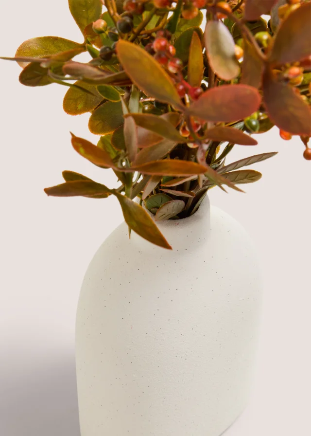 Cream Decorative Orange Sprig Plant