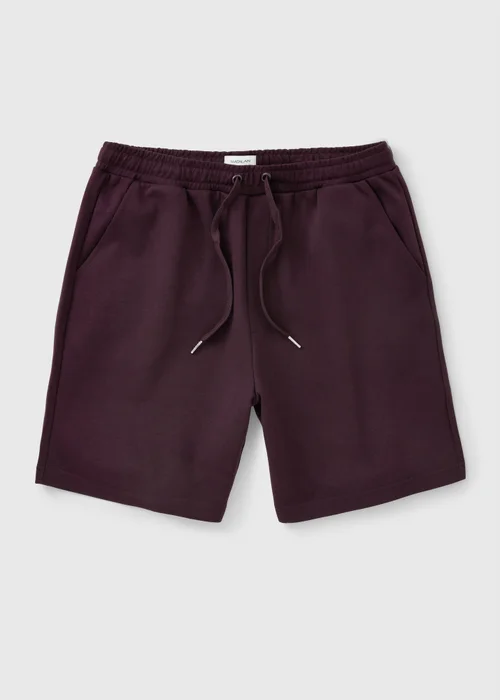 Burgundy Elevated Co Ord Jogger Shorts - XS Image 3
