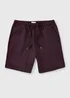 Burgundy Elevated Co Ord Jogger Shorts - XS Image 1