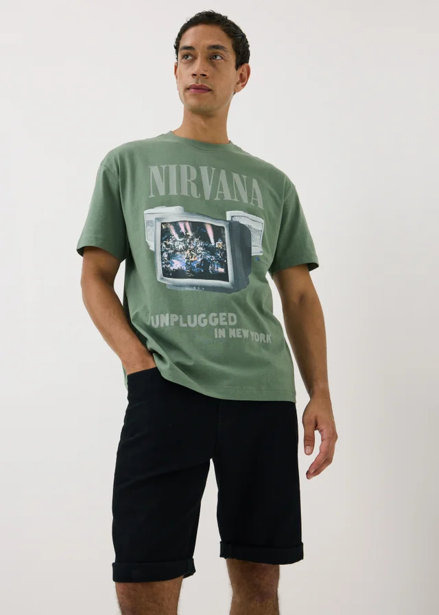 Green Nirvana Band T-Shirt