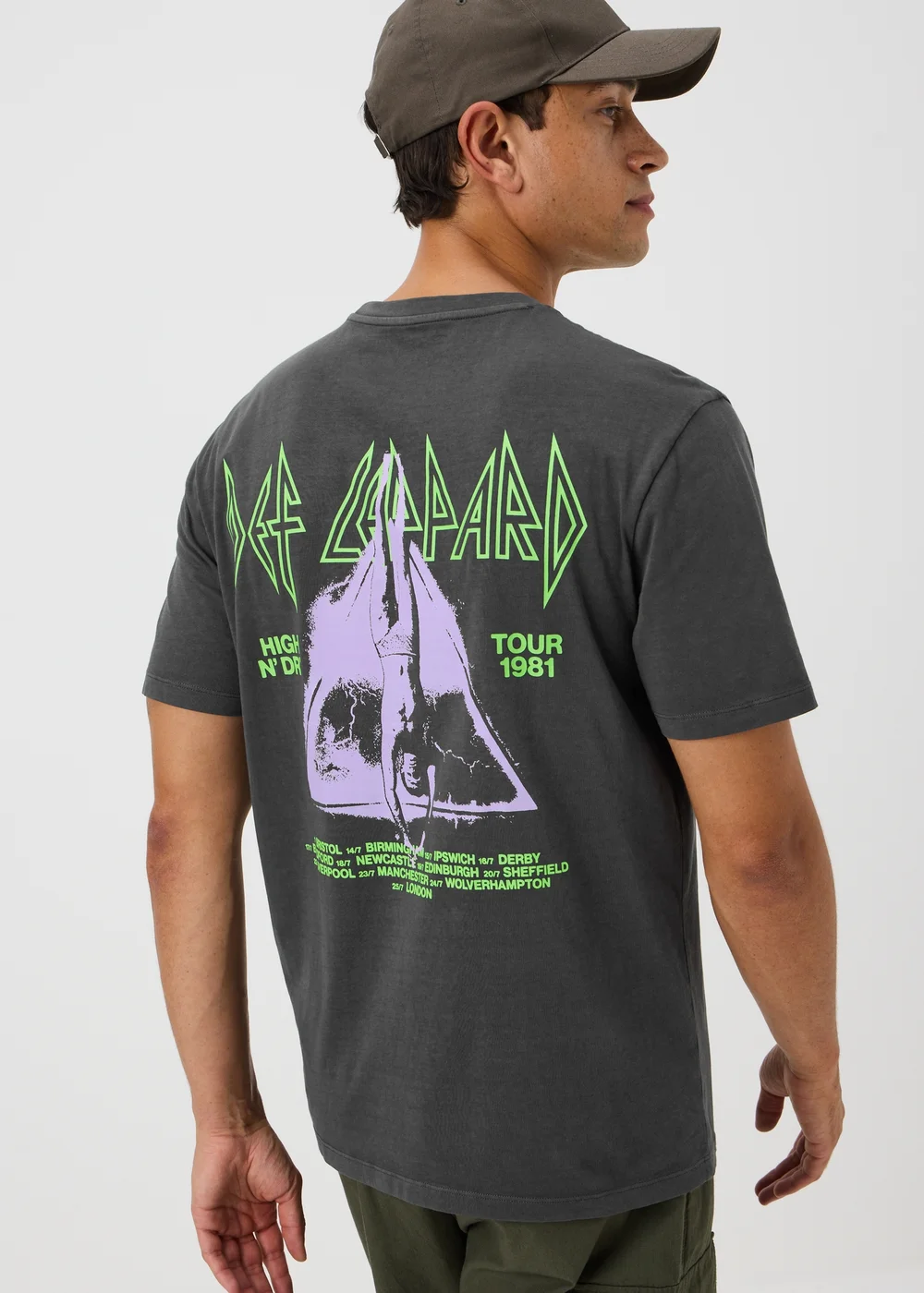 Grey Def Leppard Band T-Shirt - S Image 1