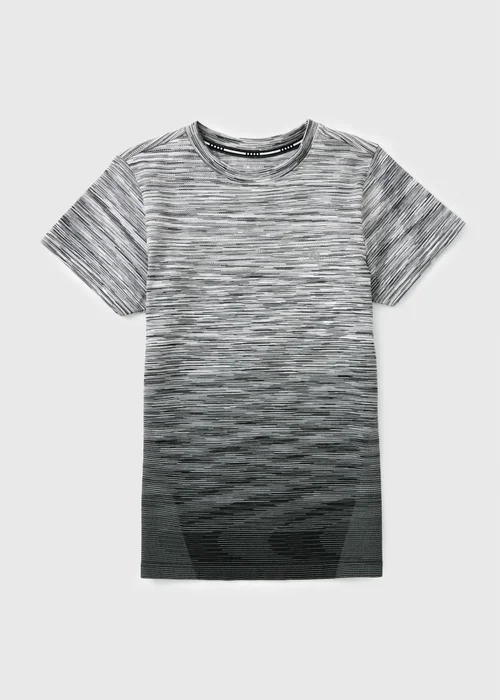 Souluxe Boys Black Seamless Sports T-Shirt (6-15yrs) - 6-7 Yrs Image 1