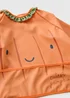 Baby Orange Pumpkin Coverall Bib - One Size Image 2