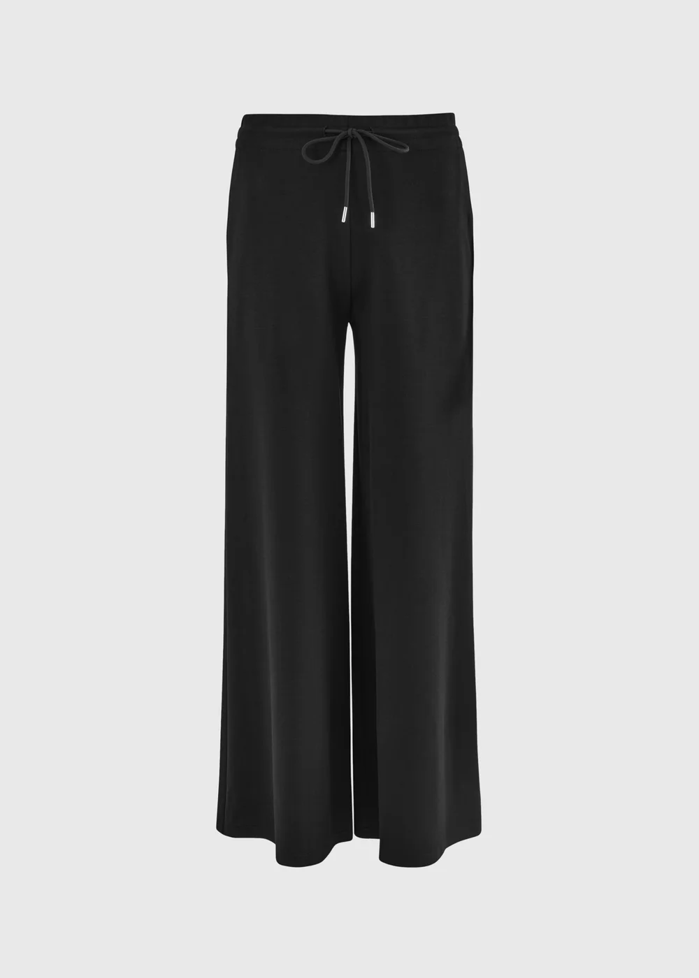 Black Soft Touch Wide Leg Co Ord Trousers - 26/L29 Image 2