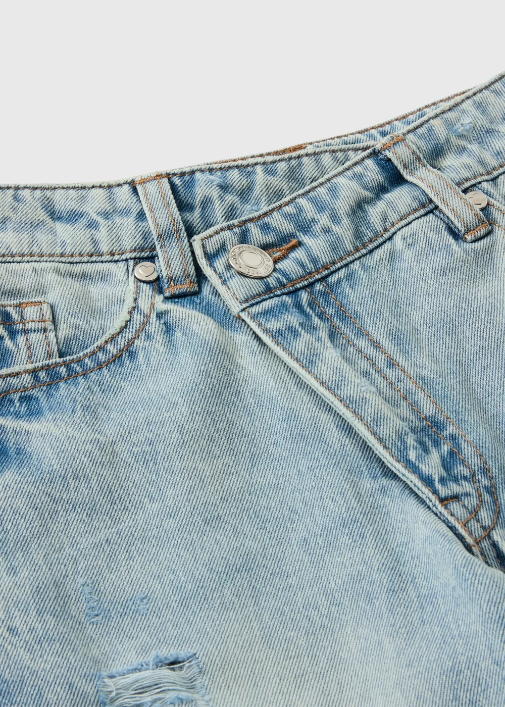 Girls Ripped Wide Leg Jeans (7-15yrs) - 14 Yrs Image 3