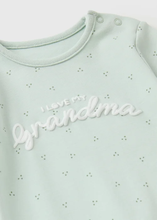 Baby Green Grandma Sleepsuit (0-18mths) - First Size Image 2