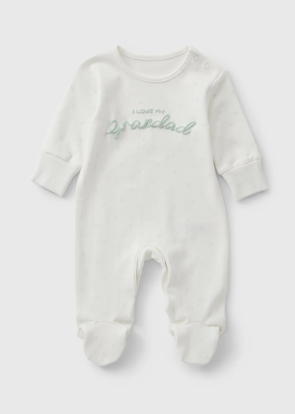 Baby Green I Love My Grandad Sleepsuit (0-18mths) - First Size Image 1