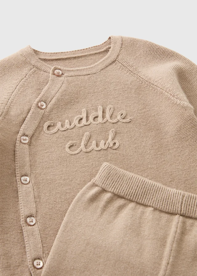 Baby Beige Cuddle Club Top & Leggings Set (0-18mths)