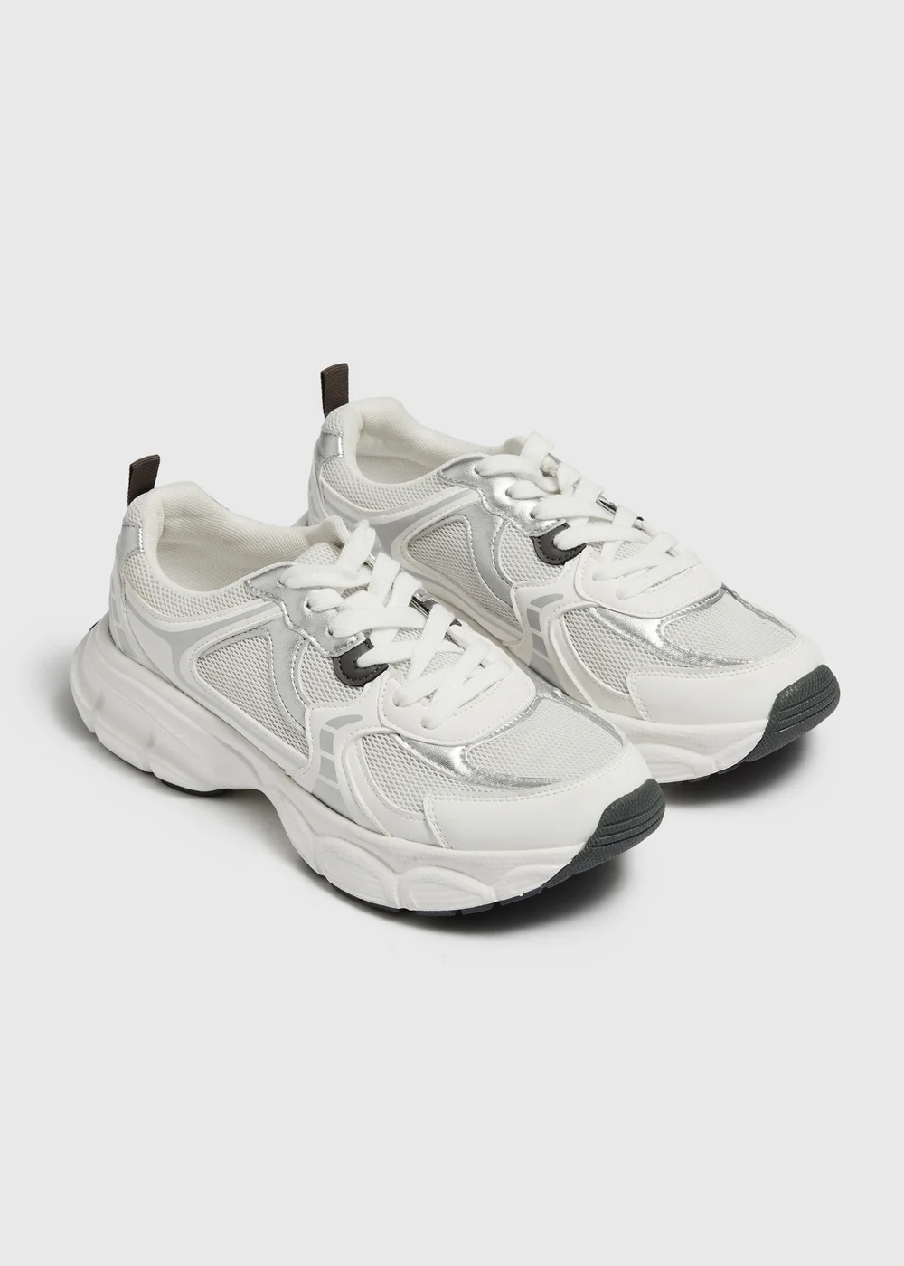 White Chunky Runner Trainers - 3 Image 1