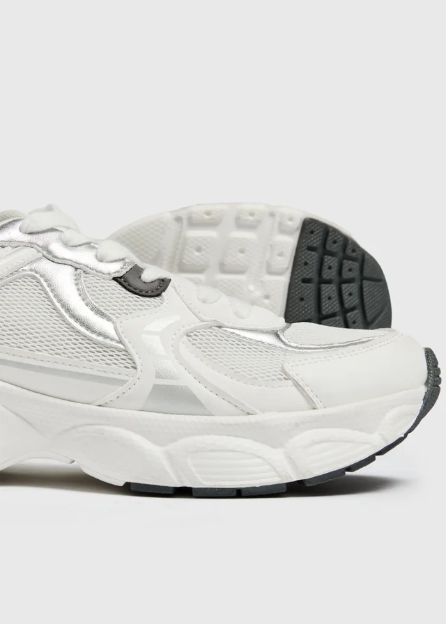 White Chunky Runner Trainers