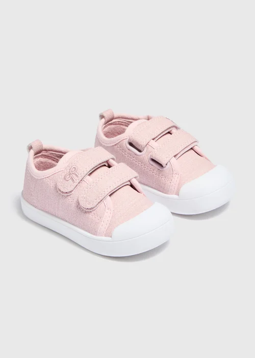 Girls Pink Pre-Walker Trainers (Younger 2-5) - 2 Infants Image 1