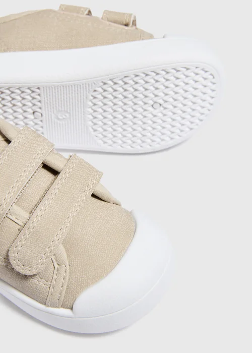 Baby Beige Pre-Walker Trainers (Younger 2-5) - 2 Infants Image 2
