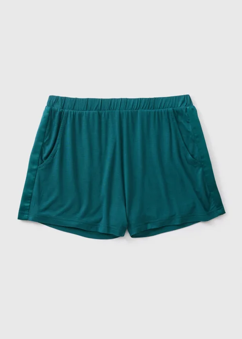 Teal Pyjama Shorts - XS Image 3