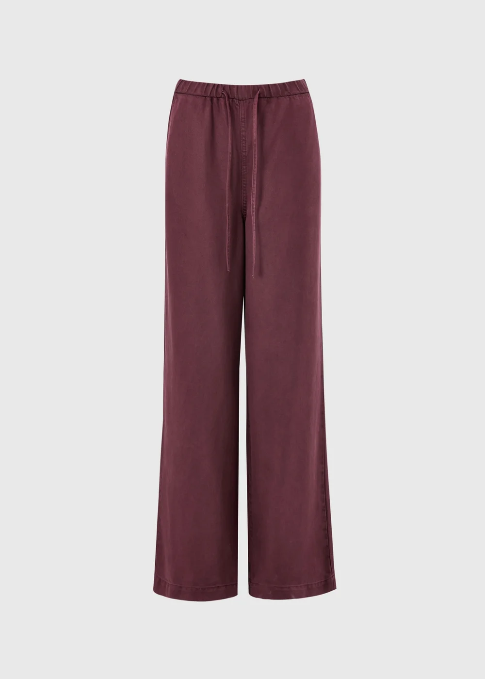 Burgundy Comfort Fit Wide Leg Jeans - 24/L29 Image 3