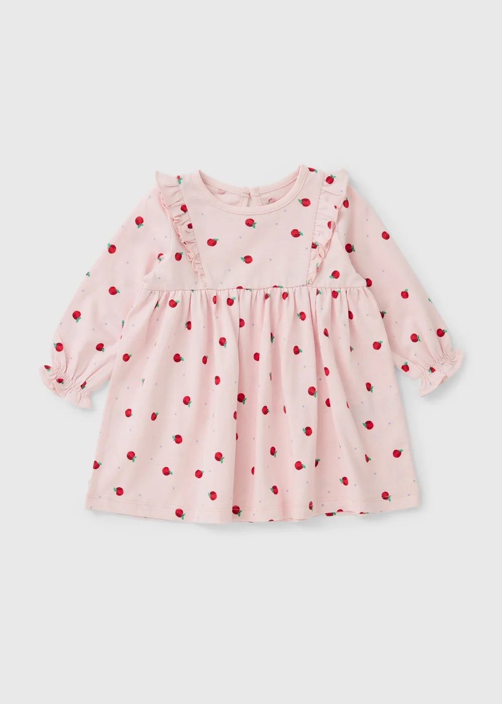 Baby Pink Apple Dress (Newborn - 23mths) - Up to 1 Month Image 1
