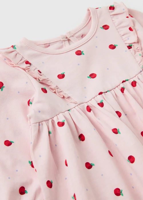 Baby Pink Apple Dress (Newborn - 23mths) - Up to 1 Month Image 2