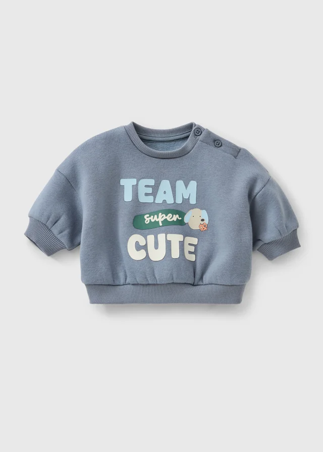 Baby Blue Dog Sweatshirt (0-23mths)
