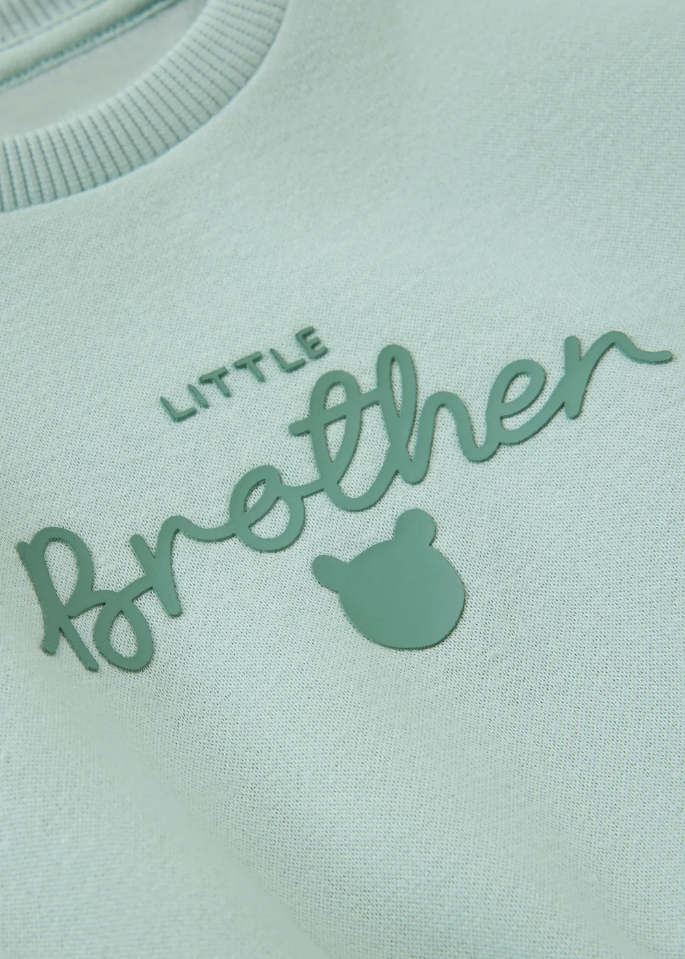 Baby Blue Little Brother Sweatshirt (0-23mths) - Up to 1 Month Image 2