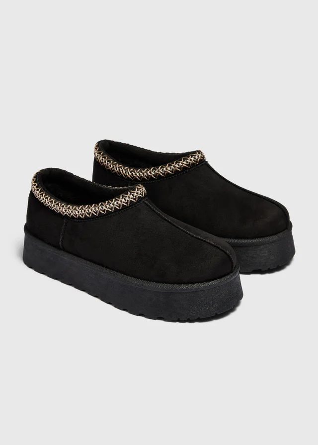 Black Mule Snug Boots