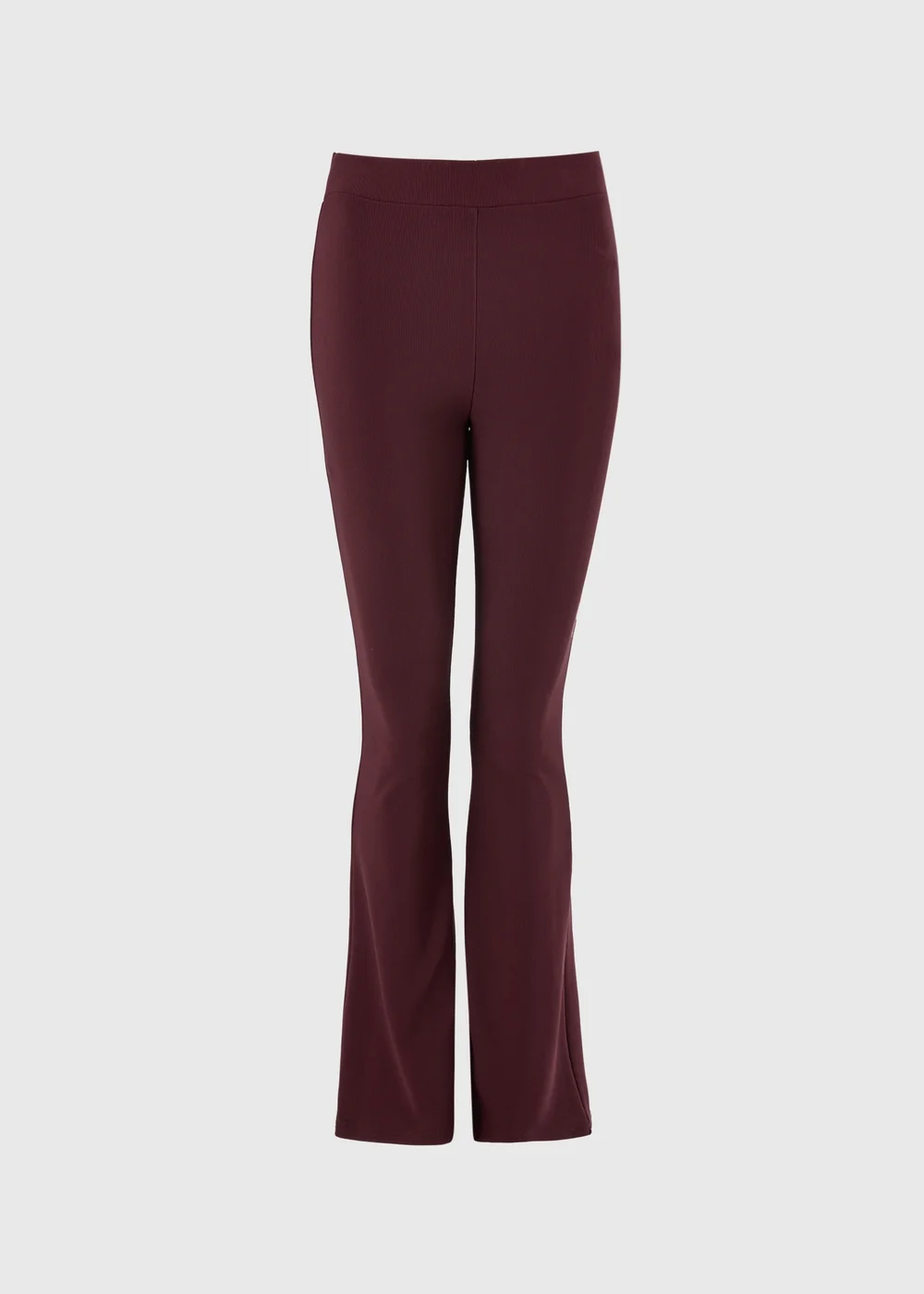 Burgundy Flared Leggings - 16 Image 3