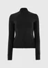Souluxe Black Funnel Neck Zip Through Sports Jacket - 6 Image 2