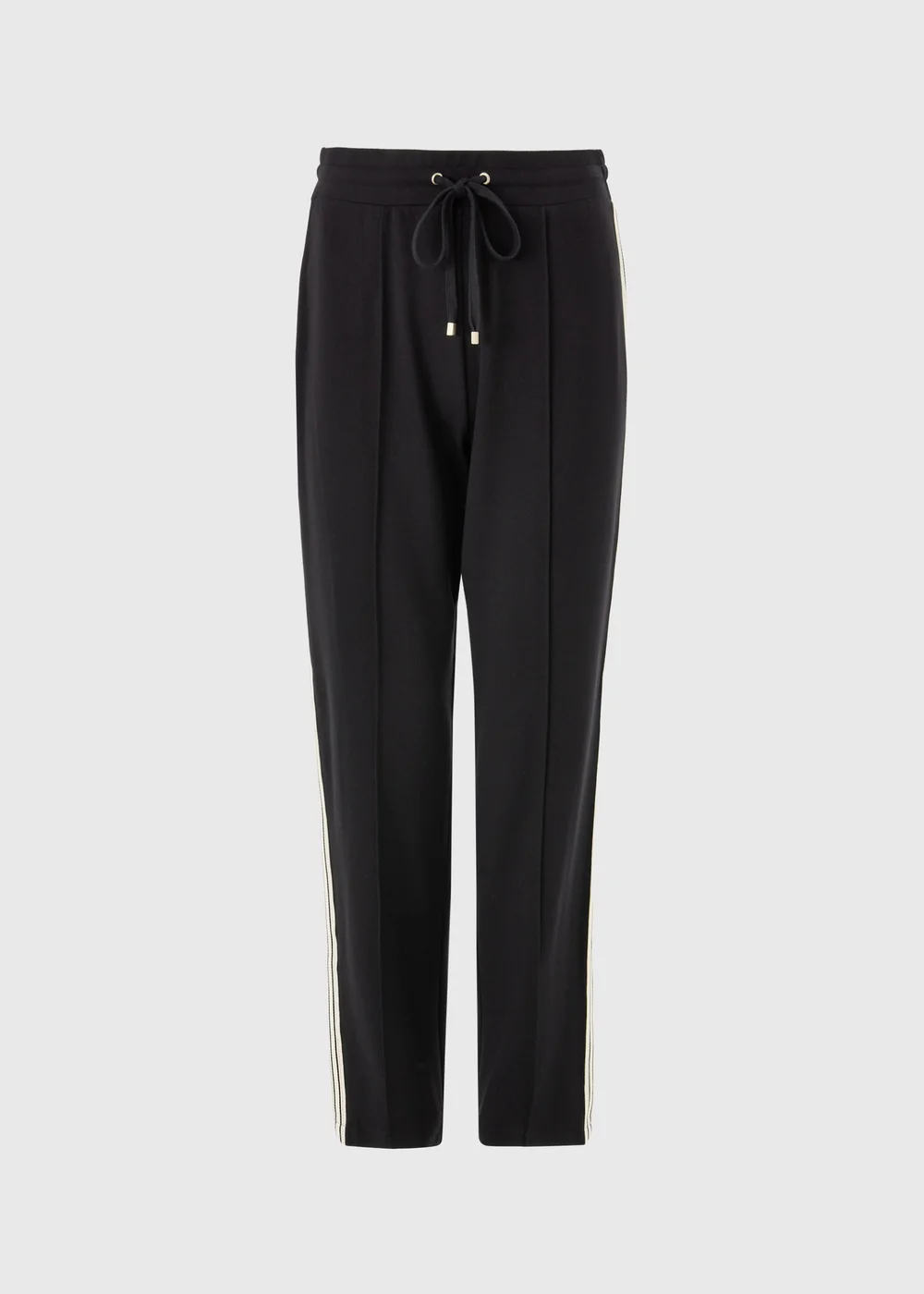 Black Side Stripe Ponte Tapered Trousers - 8 Image 4