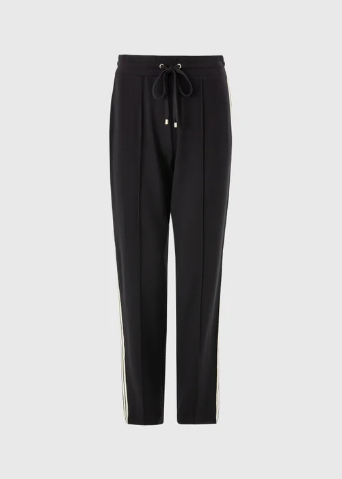 Black Side Stripe Ponte Tapered Trousers - 8 Image 4