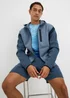 Souluxe Blue Panel Zip Up Co Ord Hoodie - XS Image 1