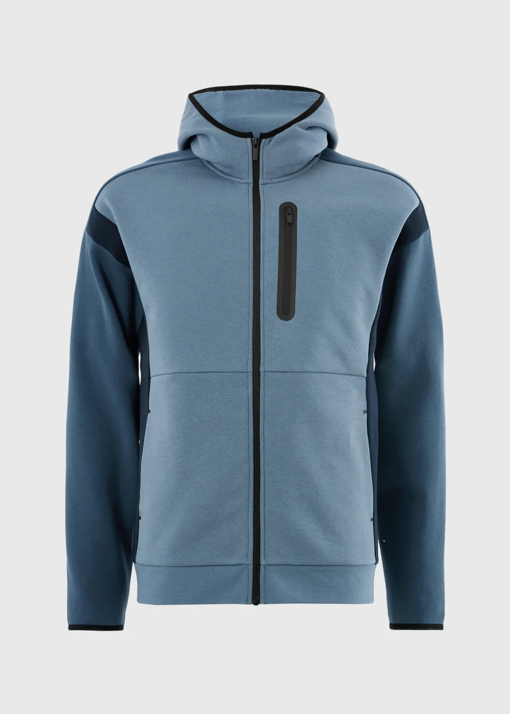 Souluxe Blue Panel Zip Up Co Ord Hoodie - XS Image 4