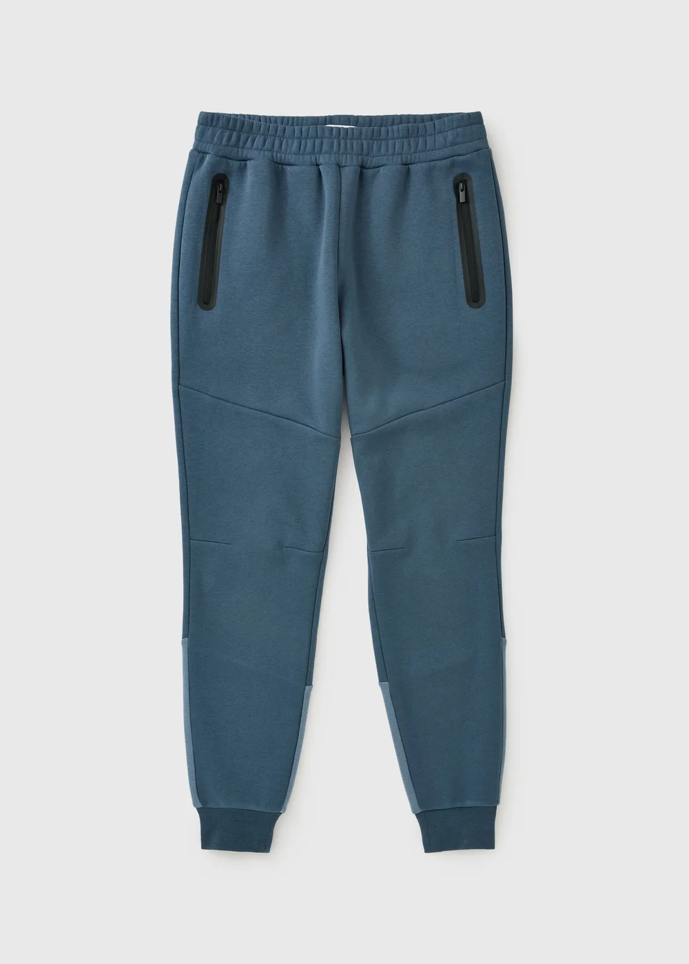 Souluxe Blue Panel Cuffed Jogging Bottoms - XS Image 4