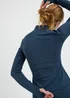 Souluxe Navy Funnel Neck Zip Through Sports Jacket - 6 Image 1