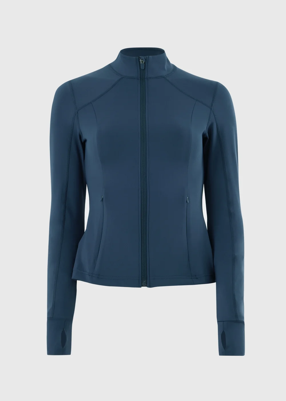 Souluxe Navy Funnel Neck Zip Through Sports Jacket - 6 Image 3
