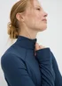 Souluxe Navy Funnel Neck Zip Through Sports Jacket - 6 Image 2