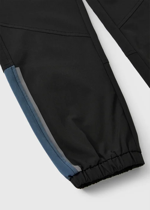 Boys Black Woven Co Ord Jogging Bottoms (7-15yrs) - 7 Yrs Image 2