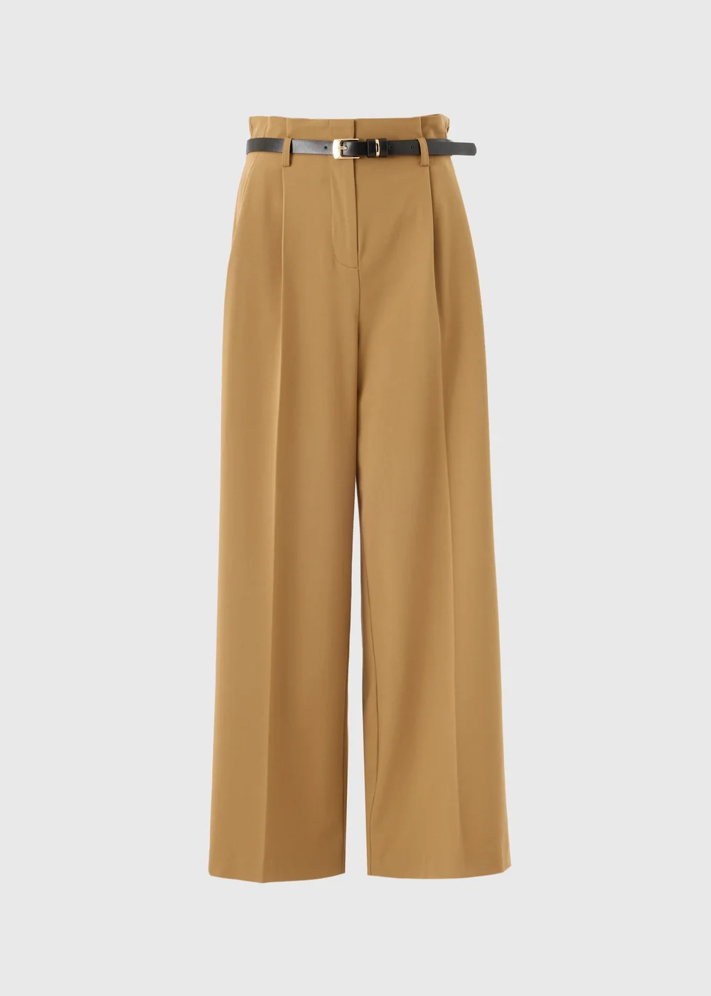 Camel Paperbag Wide Leg Trousers - 8/L29 Image 4