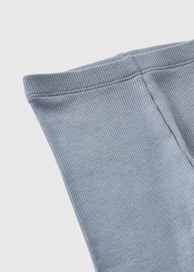 Baby Blue Ribbed Leggings (Newborn - 23mths)
