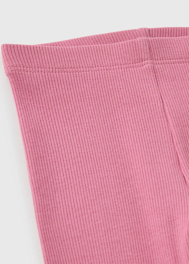 Baby Pink Ribbed Leggings (Newborn - 23mths)