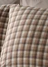 Brown Woven Check Duvet Set - Double Image 2